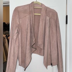 Light pink/nude suede jacket